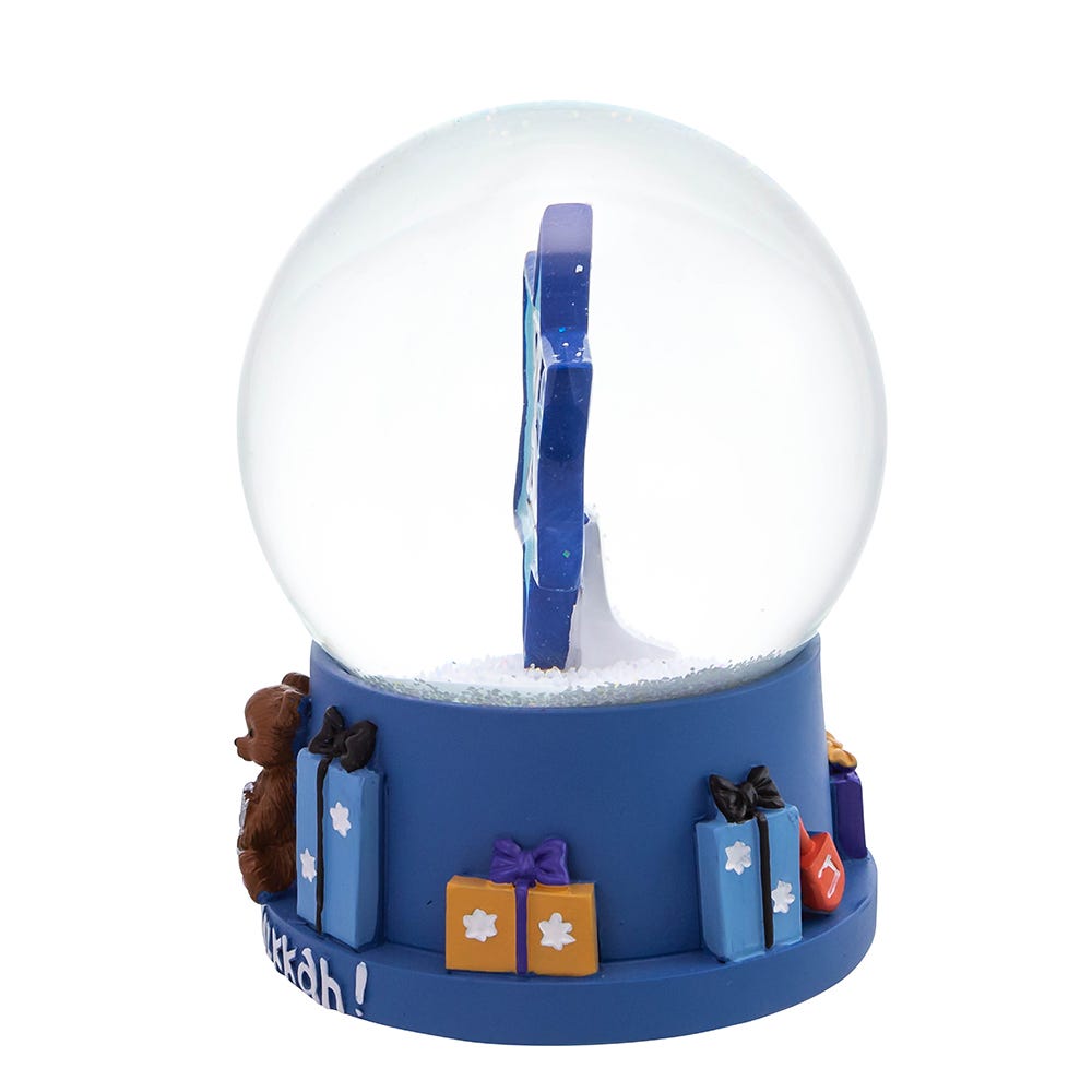 Kurt Adler 100MM Musical Hanukkah Star of David Waterglobe